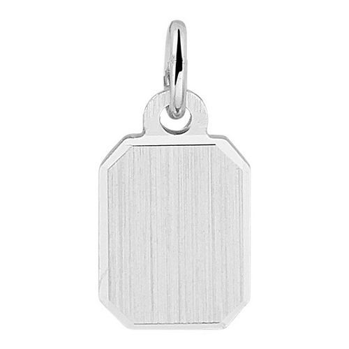skelet Ontdek pepermunt Zilveren hanger rechthoekig 8x6mm inclusief graveren