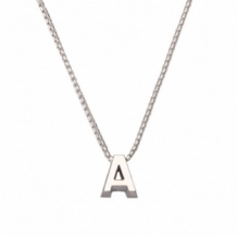 zilveren initial ketting