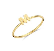 Gouden letter ring