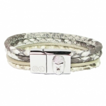 Leren dames armband B&L Buddha