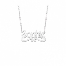 naamketting zilver model Sophie